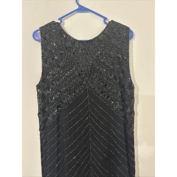 Creative Creations 100% Silk Dress Beads & Sequins Beautiful Medium - Picture 4 of 16